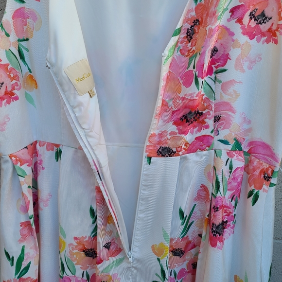 Modcloth | Hotline Watercolor Pink Spring Floral A-line Tulle Dress Plus Size 3X - Picture 15 of 16